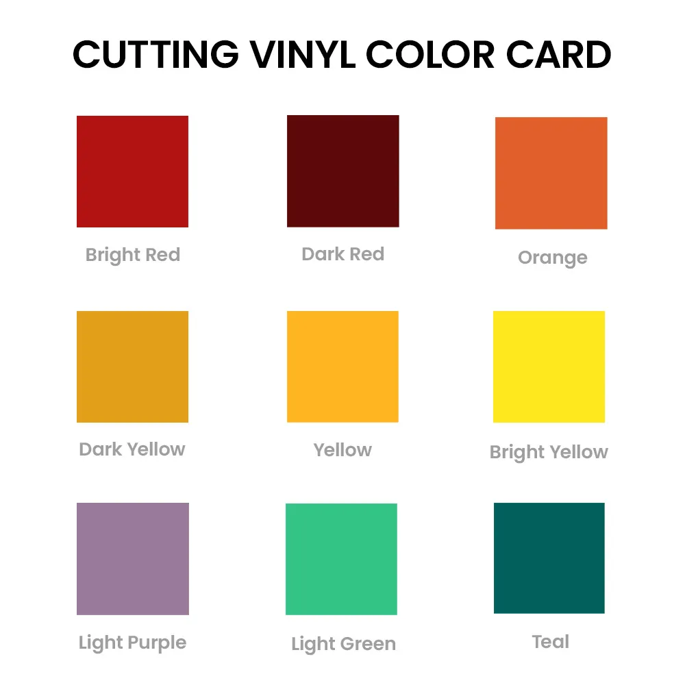 cutting vinyl color card 2
